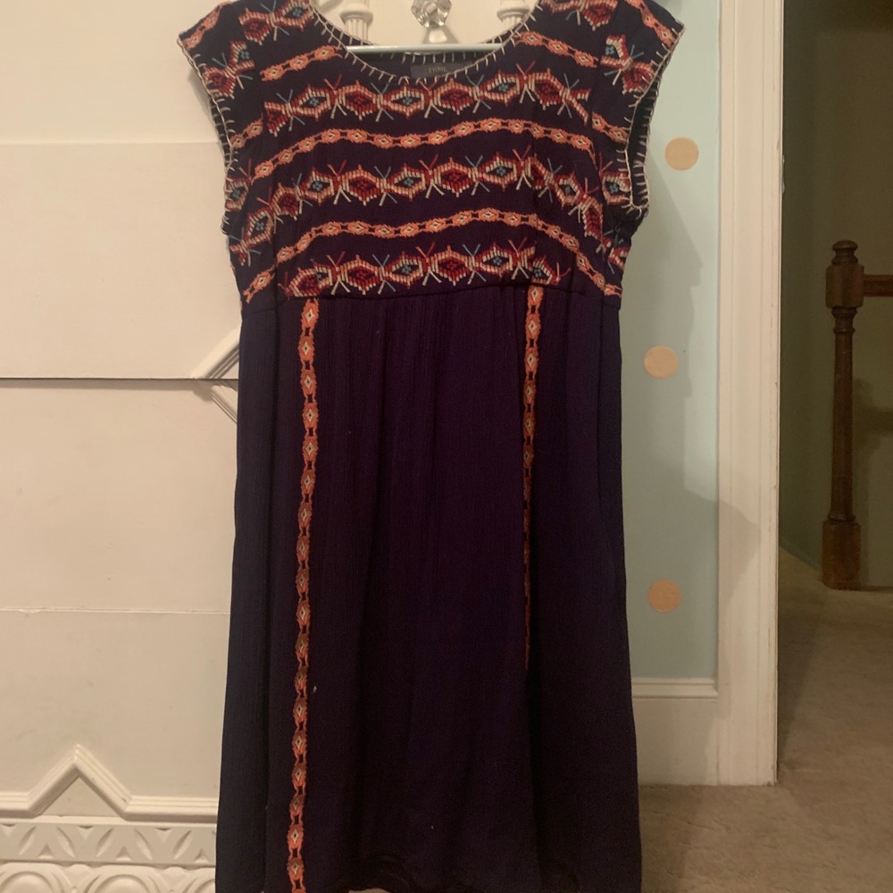 THML boutique embroidered dress